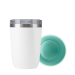 Термокружка вакуумная с керамическим покрытием Arctic, белый/аква