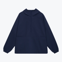 Ветровка (анорак) оверсайз унисекс RISSMAN, темно-синяя