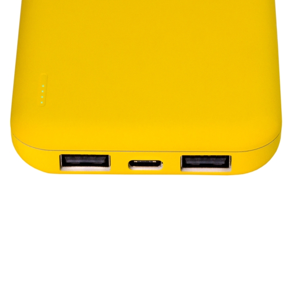 Внешний аккумулятор с подсветкой Люче (Luce) Lemoni 10000 mAh, желтый