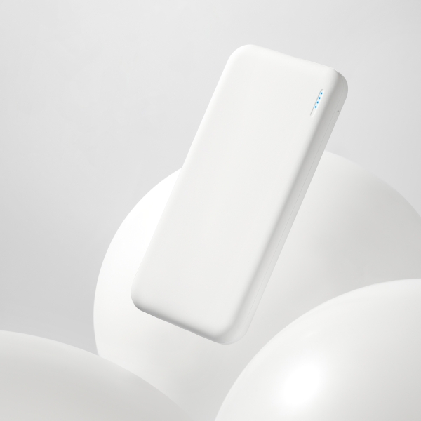 Внешний аккумулятор с подсветкой Люче (Luce) 10000 mAh, белый