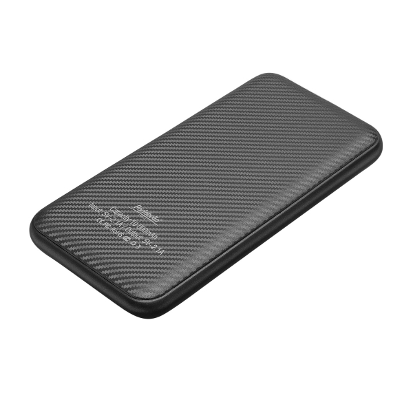 Внешний аккумулятор Carbon PB 10000 mAh, графитовый металлик