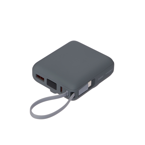 Внешний аккумулятор с подсветкой Риттер PD (Ritter PD) 10000mAh с функцией беспроводной зарядки 15W, серый