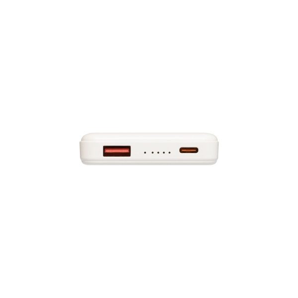 Внешний аккумулятор Ларго PD (Largo PD) 5000mAh с функцией беспроводной зарядки 15W, белый