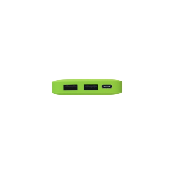 Внешний аккумулятор с подсветкой Анкор (Ancor) 5000 mAh, салатовый