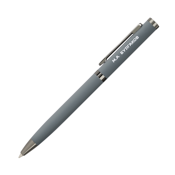 Шариковая ручка Нокс (Nox), серая