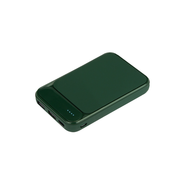 Внешний аккумулятор с подсветкой Старлайт PB (Starlight PB) 5000 mAh, зеленый