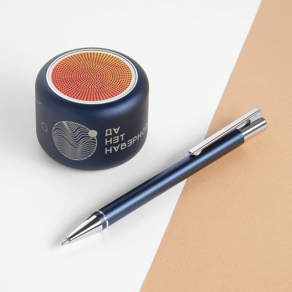 Беспроводная колонка Пэшн (Passion) 80dB 600 mAh (Bluetooth 5.0), синяя
