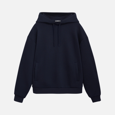 Худи релакс унисекс Баланс (Balance), с начесом, синий, размер 3XL/4XL