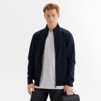 Толстовка на молнии ASTIN темно-синяя, размер L