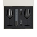 Подарочный набор 2 бокала для вина Black Edition + набор для вина Sacramento в серой коробке