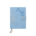 Ежедневник B2Book Medio Vertical 1/2 недатированный, голубой/бежевый