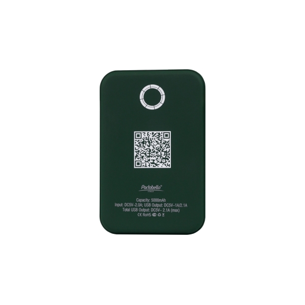 Внешний аккумулятор с подсветкой Старлайт PB (Starlight PB) 5000 mAh, зеленый