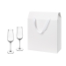 Подарочный набор 2 бокала для шампанского Blanche в большом подарочном пакете