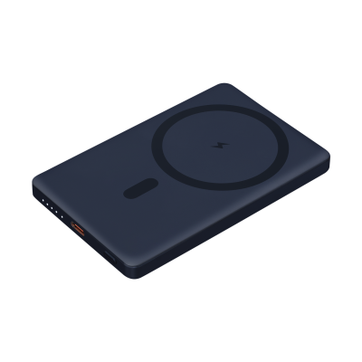 Внешний аккумулятор Атлантис (Atlantis) PD 5000mAh с функцией беспроводной зарядки 15W, синий