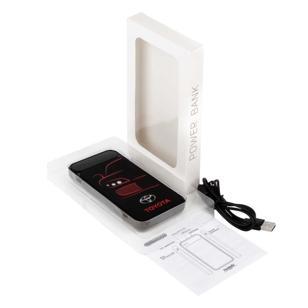Внешний аккумулятор с подсветкой Старлайт Плюс PB (Starlight Plus PB) 10000 mAh, черный
