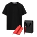 Набор с одеждой KRIS (футболка, ежедневник, ручка), красный/черный, M