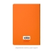 Блокнот Alpha slim, оранжевый