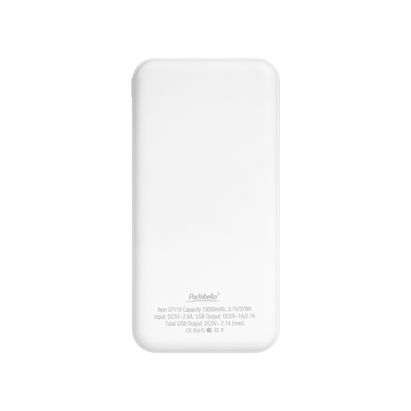 Внешний аккумулятор с подсветкой Старлайт Плюс PB (Starlight Plus PB) 10000 mAh, белый