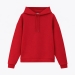 Худи релакс унисекс Баланс (Balance), с начесом, красный, размер 3XL/4XL