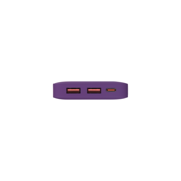 Внешний аккумулятор с подсветкой Анкор Плюс PD (Ancor PD Plus) 10000 mAh, фиолетовый