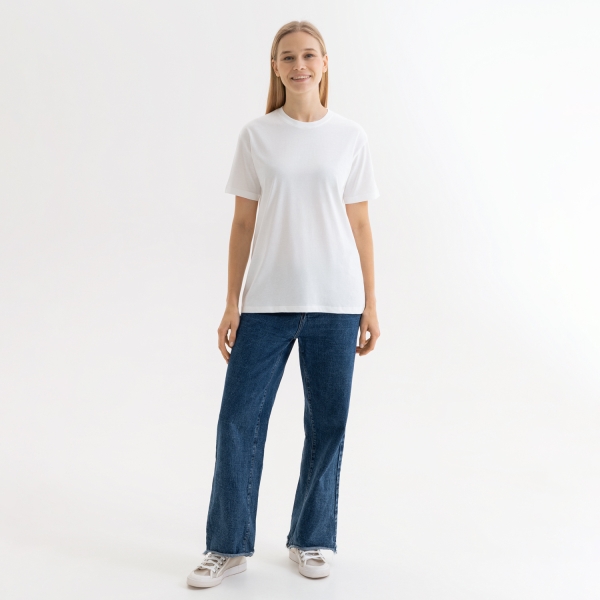 Футболка унисекс Крис (Kris), 150 гр., белая (теплого оттенка), размер XXXL