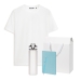Набор с одеждой KRIS (футболка, бутылка, блокнот, ручка), голубой, M