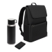 Подарочный набор Marco, черный (термос, ЗУ, рюкзак)