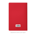 Блокнот Alpha slim, красный