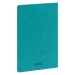 Блокнот Corsa slim, бирюзовый