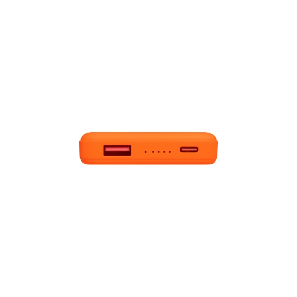 Внешний аккумулятор Ларго PD (Largo PD) 5000mAh с функцией беспроводной зарядки 15W, оранжевый