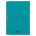 Ежедневник In Velour недатированный, бирюзовый