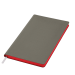 Ежедневник Latte soft touch недатированный, серый/красный