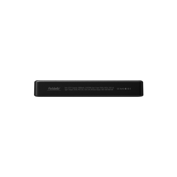 Внешний аккумулятор Атлантис Плюс PD (Atlantis PD Plus) 10000mAh с функцией беспроводной зарядки 15W, черный