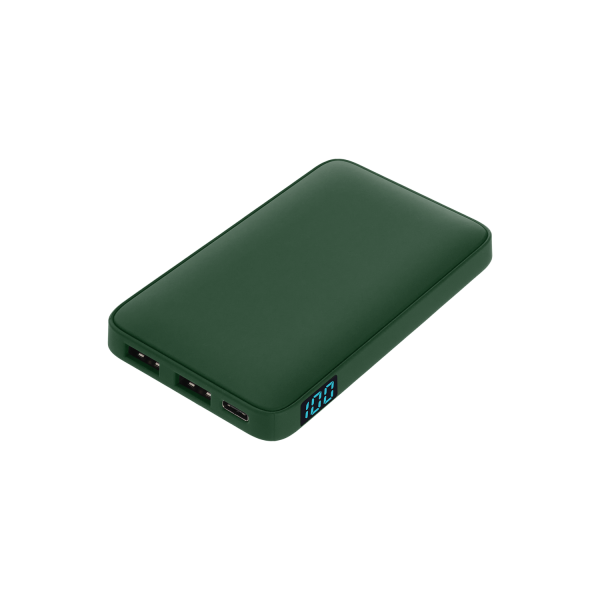 Внешний аккумулятор с подсветкой Анкор (Ancor) 5000 mAh, зеленый