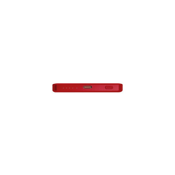 Внешний аккумулятор Атлантис (Atlantis) PD 5000mAh с функцией беспроводной зарядки 15W, красный