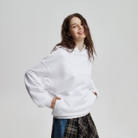 Худи оверсайз унисекс FUSION, белый, размер M/L