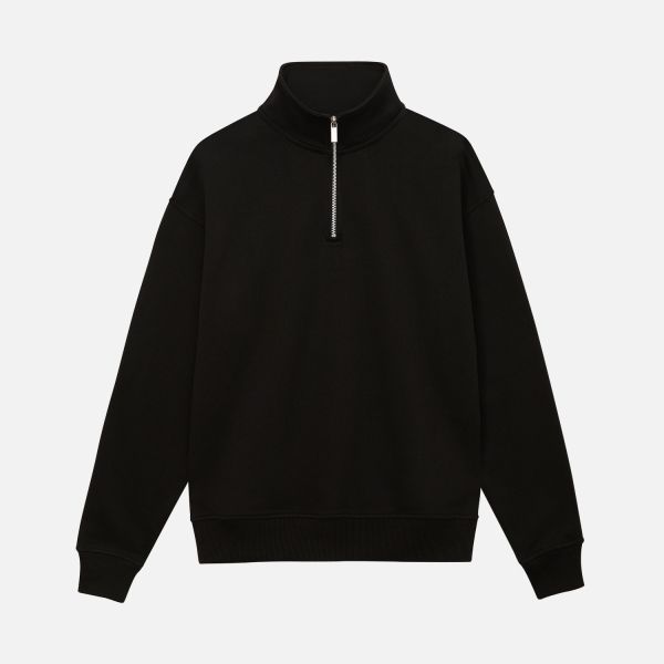 Толстовка на молнии унисекс Флоу (Flow), черная, размер 3XL/4XL