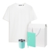 Набор с одеждой KRIS (футболка, термокружка, ежедневник, ручка), мятный/аква, M