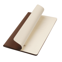 Блокнот Alpha slim, коричневый