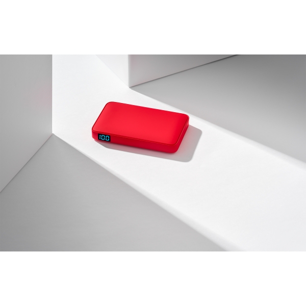 Внешний аккумулятор с подсветкой Анкор (Ancor) 5000 mAh, красный