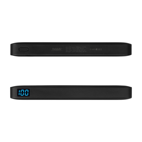 Внешний аккумулятор с цветной подсветкой Анкор Макс Плюс PD (Ancor PD Max Plus) 10000 mAh, черный