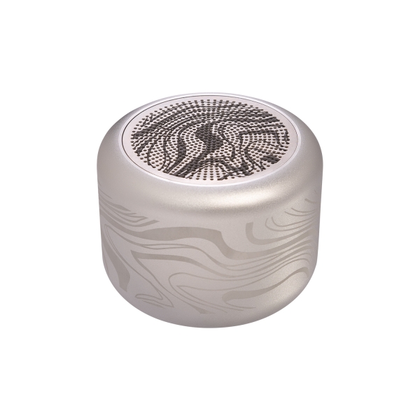 Беспроводная колонка Пэшн (Passion) 80dB 600 mAh (Bluetooth 5.0), серебряная
