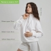 Толстовка на молнии унисекс Флоу (Flow), белая, размер 3XL/4XL