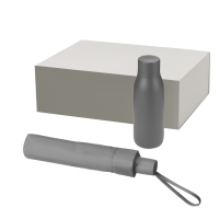 Подарочный набор Sevilla, Atlanta, серый (зонт, термобутылка)