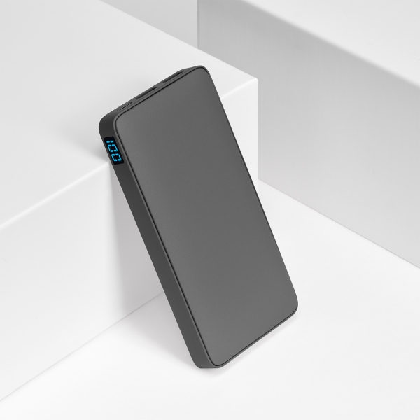 Внешний аккумулятор с подсветкой Анкор Плюс PD (Ancor PD Plus) 10000 mAh, серый