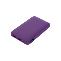 Внешний аккумулятор с подсветкой Ancor 5000 mAh, фиолетовый