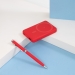 Внешний аккумулятор Ларго PD (Largo PD) 5000mAh с функцией беспроводной зарядки 15W, красный