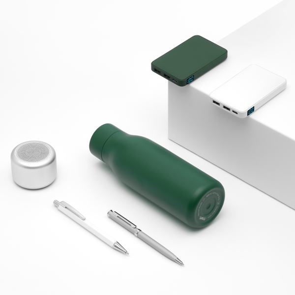 Внешний аккумулятор с подсветкой Анкор (Ancor) 5000 mAh, зеленый