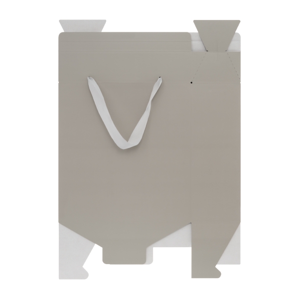 Подарочная коробка-пакет универсальная большая, серая