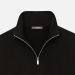Толстовка на молнии унисекс Флоу (Flow), черная, размер XS/S
